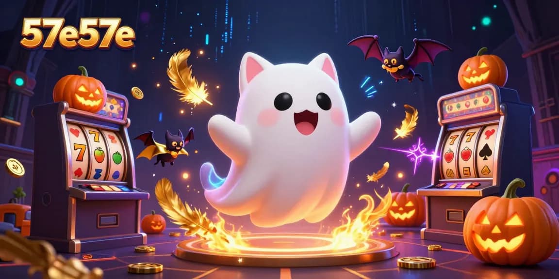 O fantasma do gato flutuante em um cassino assombrado revela as opções de jogo dos 57e57e.