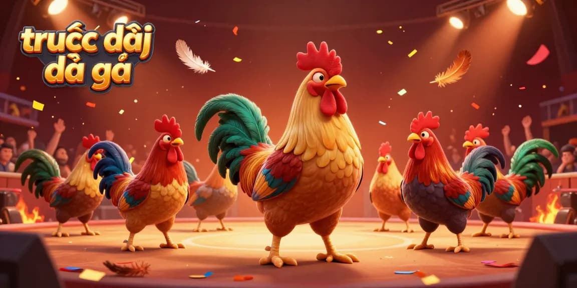 Engage in trực tiếp đá gà action at a vibrant fighting arena with dynamic roosters battling.
