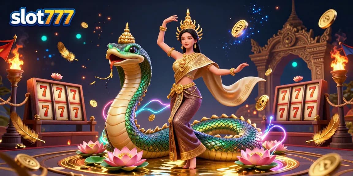 Experience the excitement of slot777 with vibrant Asian culture, colorful characters, and dynamic gambling elements.