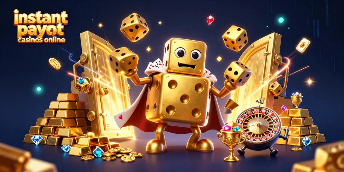 Engage with instant payout casinos online featuring golden dice golem among treasures galore!