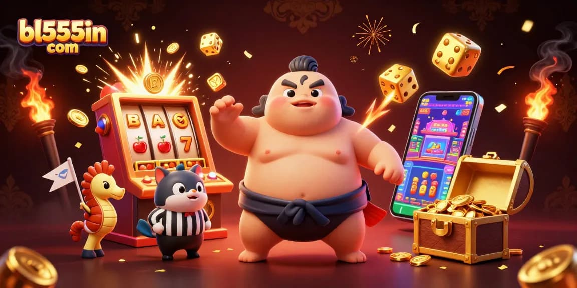 Experience thrilling jackpots and vibrant gameplay at bl555in com with this dynamic casino scene.