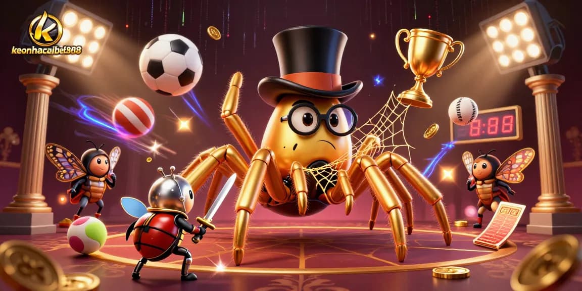 Engage in immersive fun with keonhacaibet888 as the golden tarantula spins a winning web of excitement.