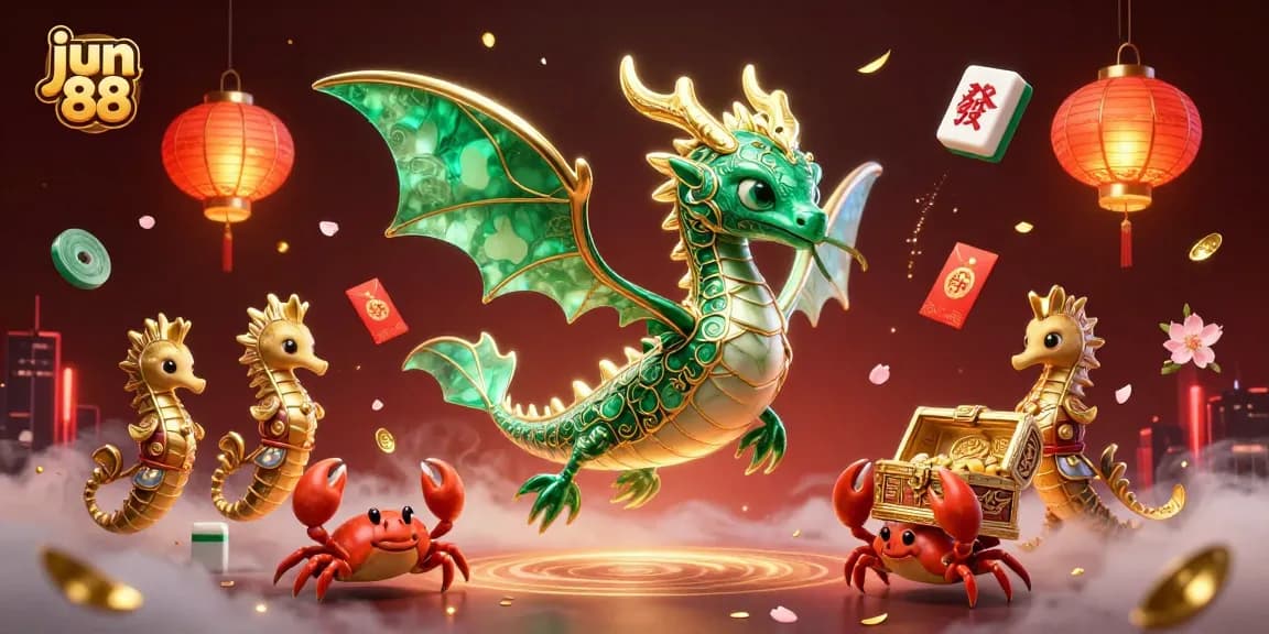 Experience thrilling games at jun 88 with dynamic 3D casino illustrations featuring unique characters.