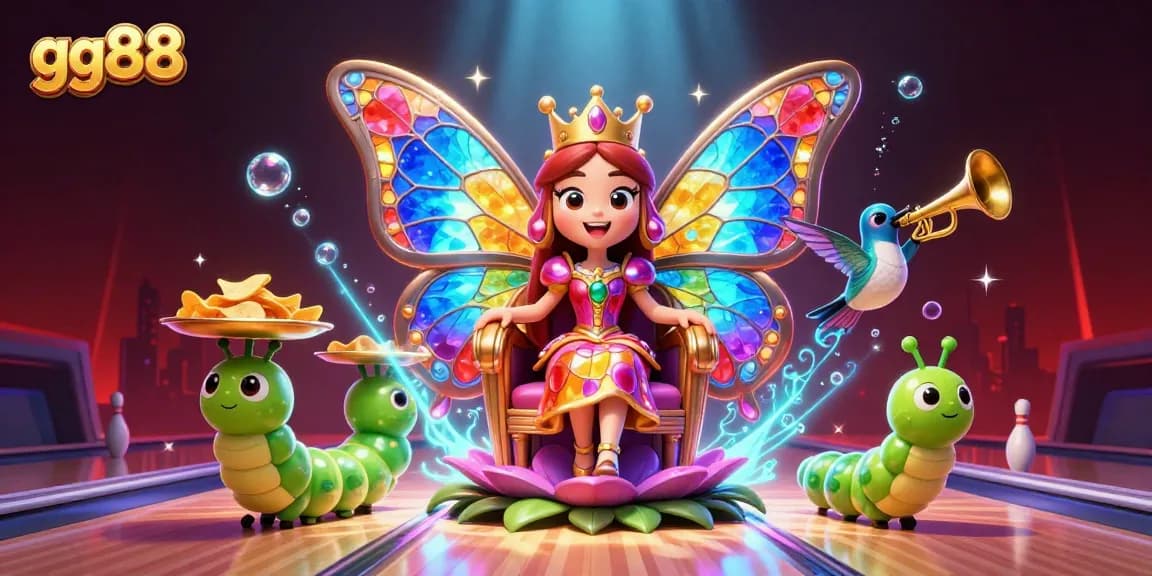 Experience thrilling games with gg88’s butterfly queen and vibrant casino elements.
