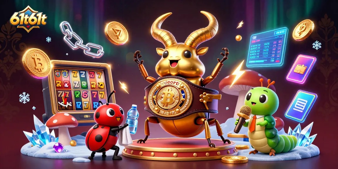 O 61t61t é uma cena vibrante de cassino com personagens únicos e elementos de jogo.