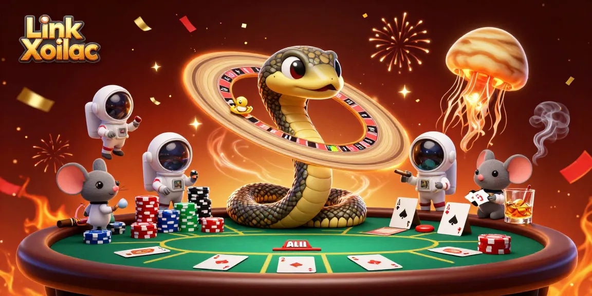 Engage with the thrilling Link Xoilac environment as mice bet on cosmic roulette amidst vibrant celebratory effects.