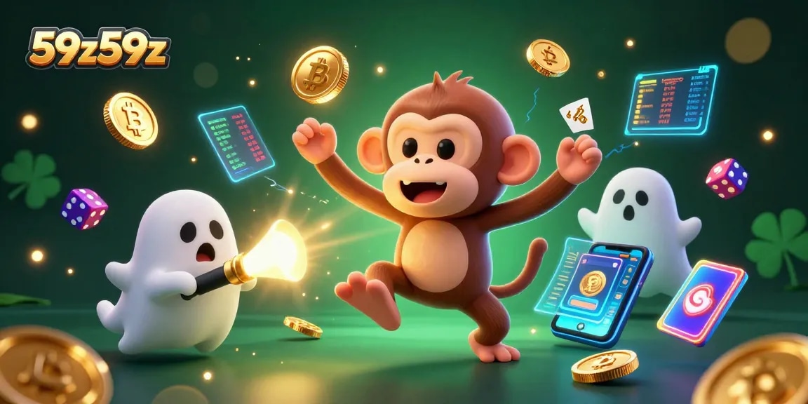 O jogo emocionante de 59z59z com um macaco fantasioso e um filhotinho caçador de fantasmas em um cassino assombrado.