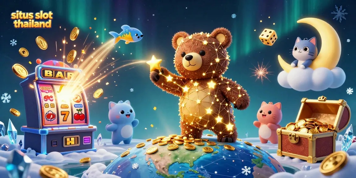 Join the excitement at situs slot thailand with vibrant 3D casino elements in a magical setting!