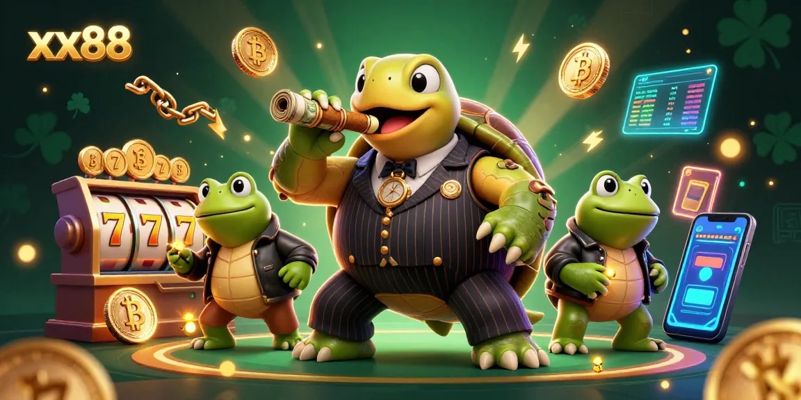Experience thrilling slots with xx88’s vibrant casino scene featuring unique characters and engaging elements.