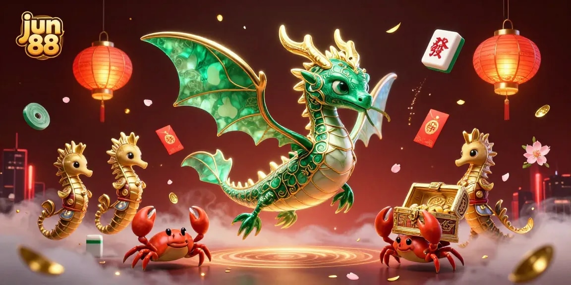 Experience thrilling games at jun 88 with dynamic 3D casino illustrations featuring unique characters.