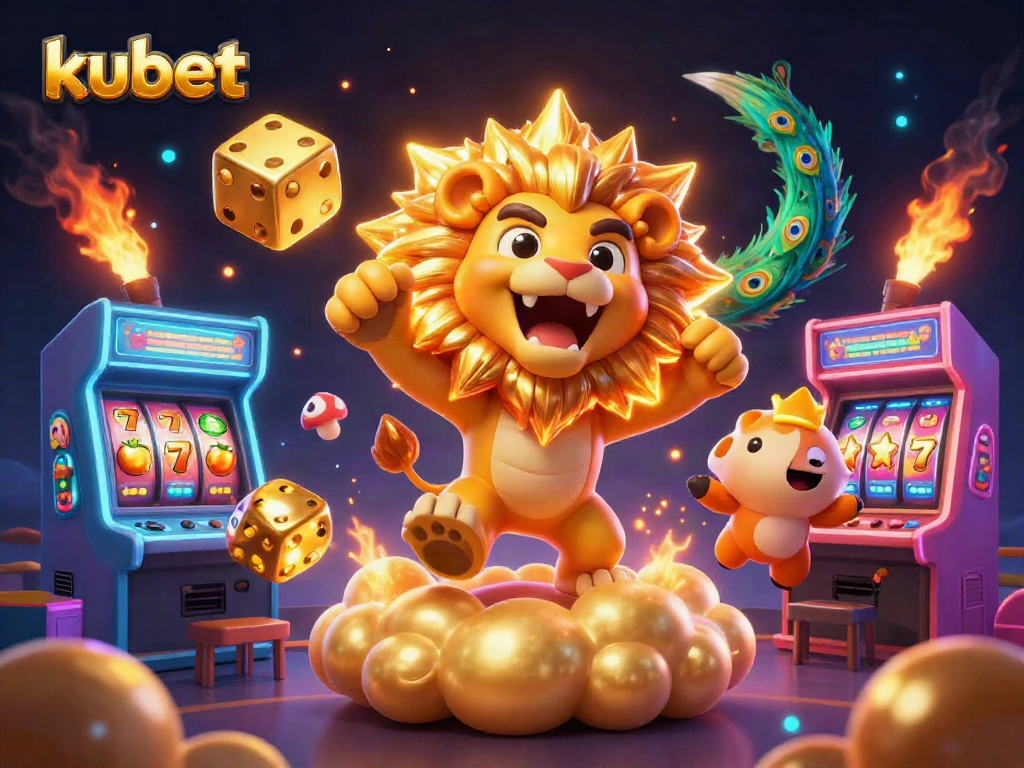 Engage your luck with kubet's dazzling 3D casino games and vibrant golden characters.