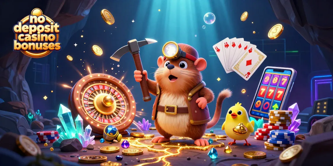 Experience no deposit casino bonuses with thrilling gameplay and vibrant visuals in this 3D illustration.