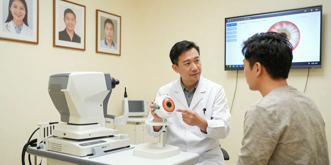Patient consultation on ICL gd at SNU Eye Clinic with advanced eye care.
