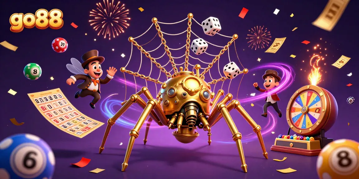 Engage with go88's exciting gaming experience depicted in a vibrant 3D illustration.