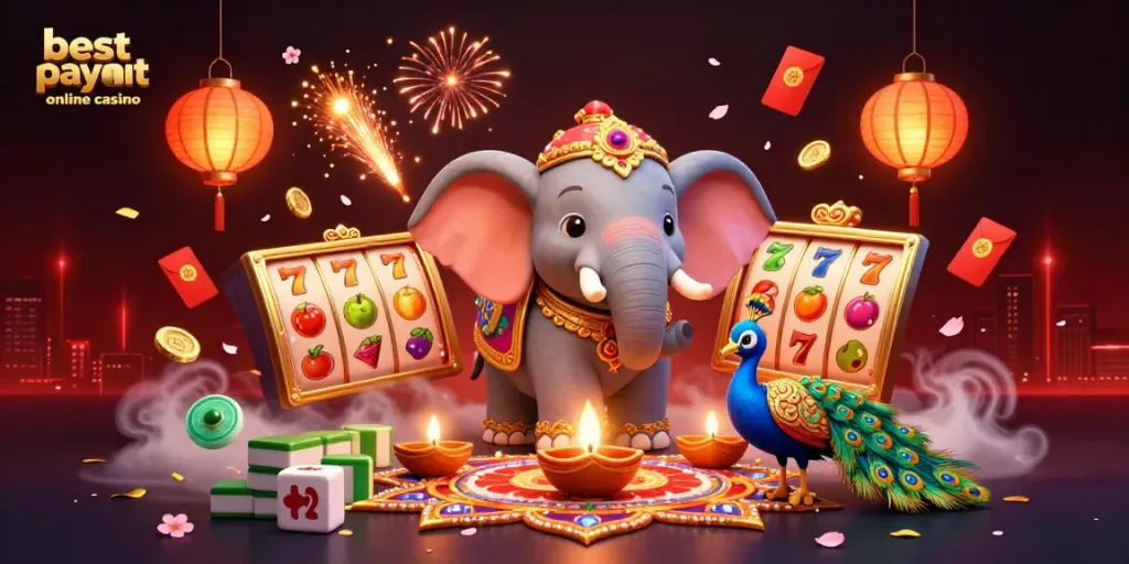 Experience the thrill at the best payout online casino with vibrant symbols and enchanting characters.