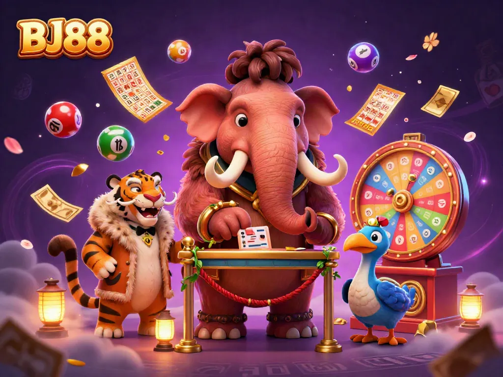 Join the excitement at BJ88 Casino with vibrant games and dynamic characters in a magical atmosphere.