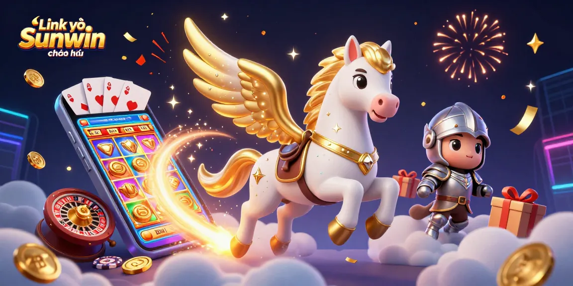 Engage with Link vào Sunwin chính thức for thrilling gameplay designed with a celestial horse and knight.