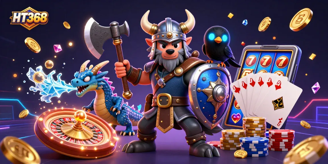 Engage in thrilling gameplay with HT368 at our vibrant online casino filled with rich visual elements.