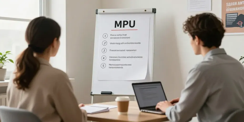 MPU Vorbereitung Hannover: Beratungsprozess mit einem Berater und Klienten in einem modernen Büro.