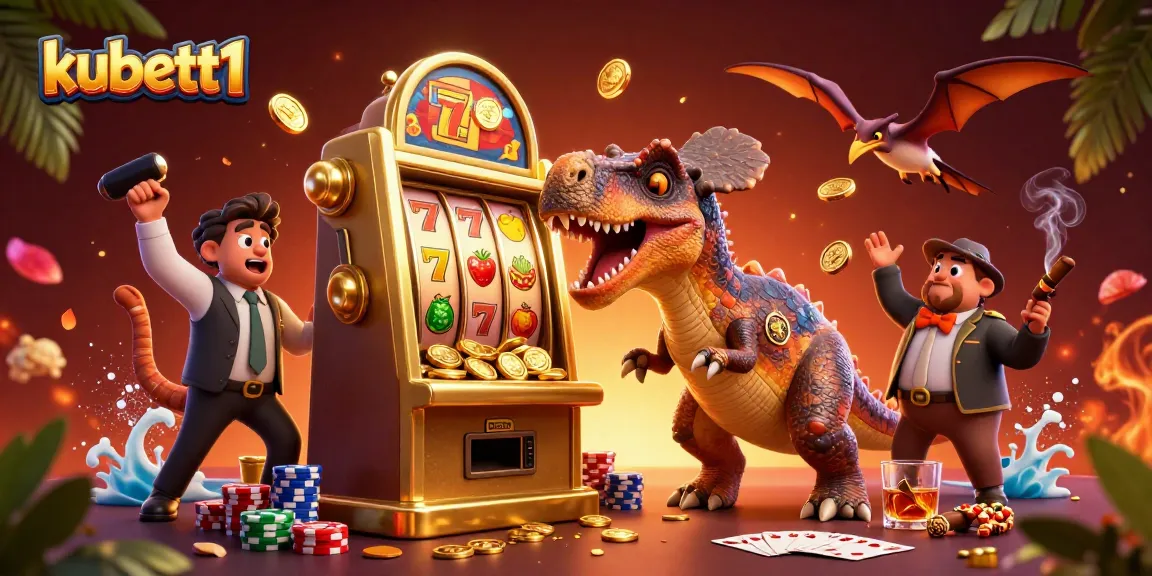 Experience big wins with kubett1 as a pachycephalosaurus and friends create chaos in a vibrant casino.
