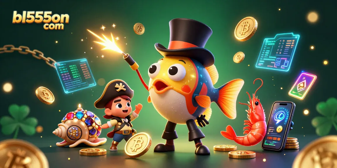 Win big at bl555on com with our exciting casino scene featuring vibrant characters and crypto elements.
