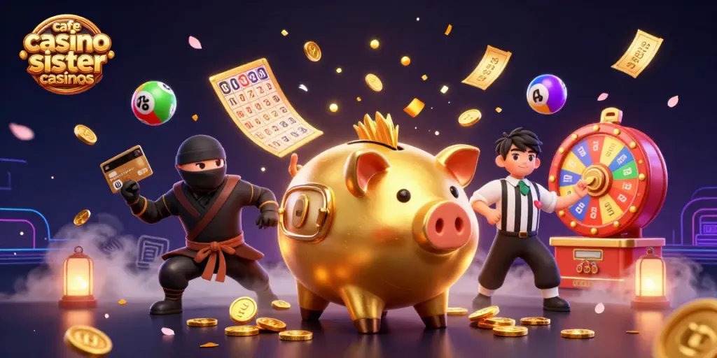 Experience thrilling gameplay and opportunities with cafe casino sister casinos showcasing a vibrant 3D casino scene.