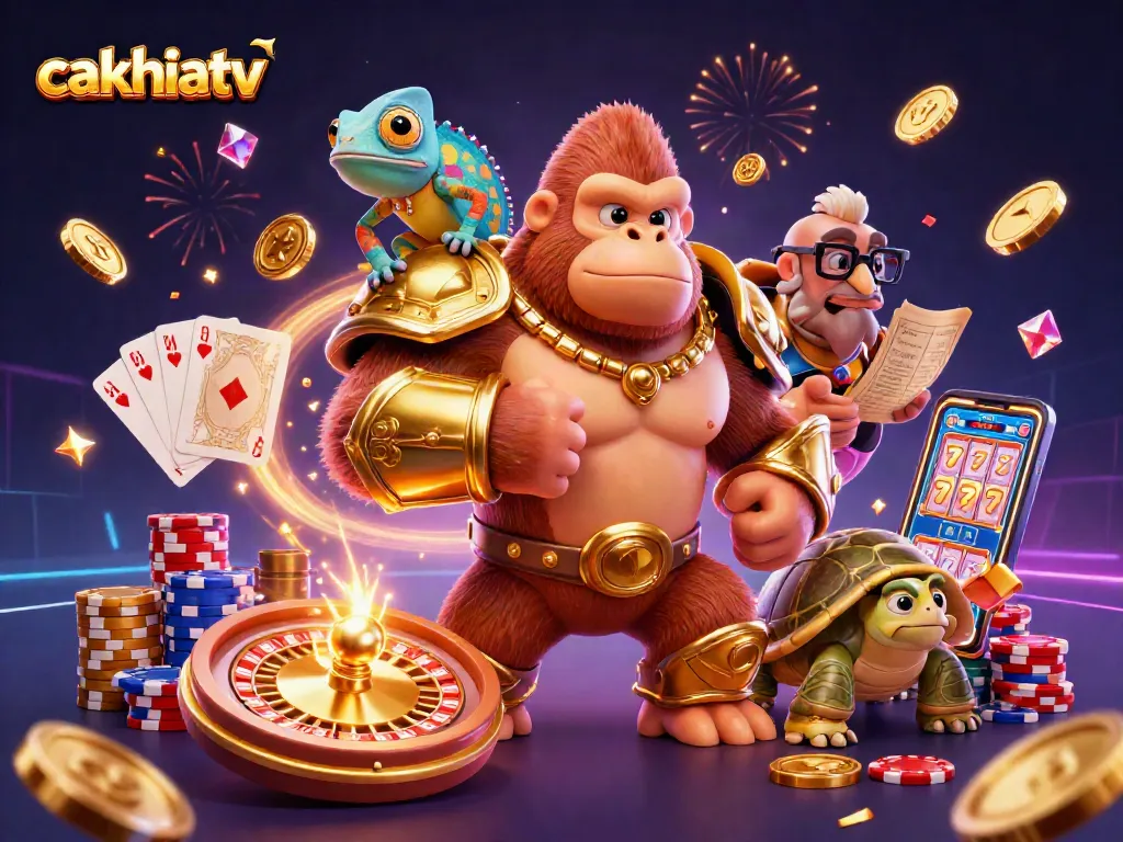 Win big with cakhiatv as the gorilla king leads a dynamic casino action scene.