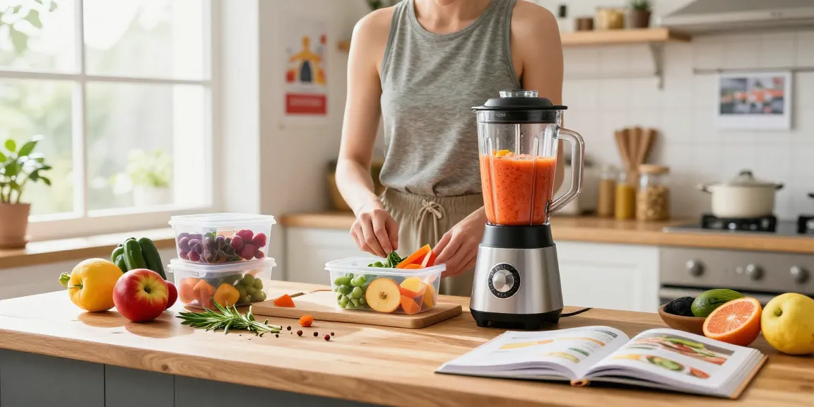 Healthy lifestyle preparation with rokok 88 ingredients in a bright kitchen scene.