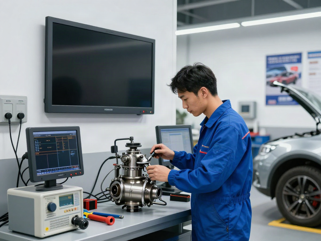 Professionelle DPF Reinigung Hannover in einer Werkstatt mit Mechaniker und Tools