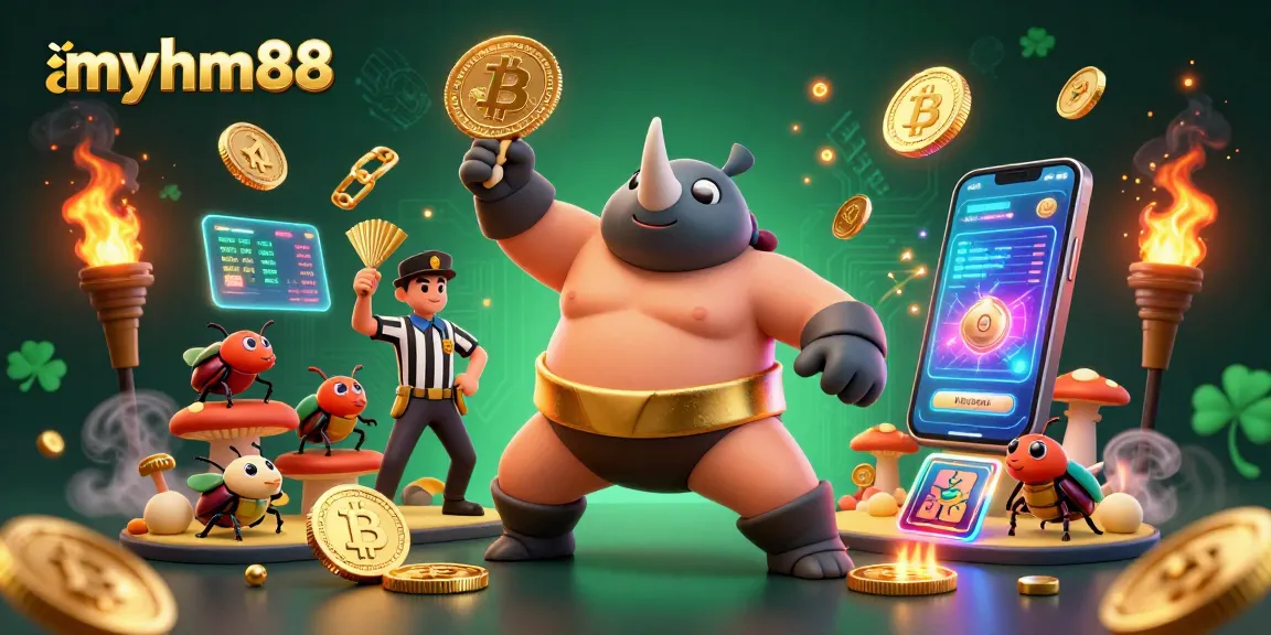 Experience winning at myhm88 with an exciting casino scene featuring dynamic characters and vivid graphics.