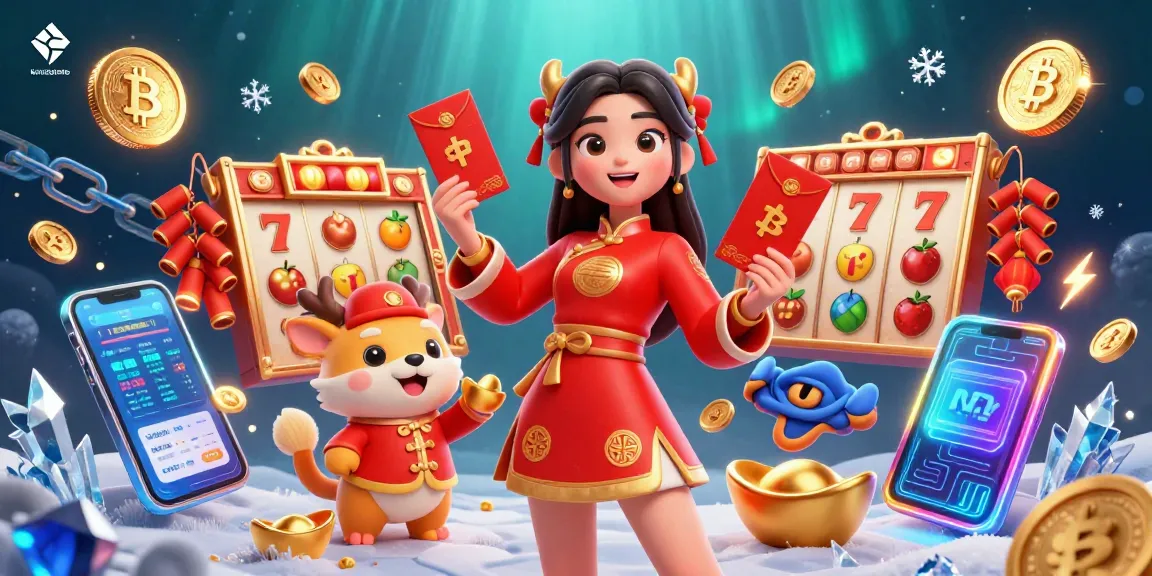 Experience the thrill of winning with kenzototo in this vibrant casino illustration featuring festive elements and digital coins.