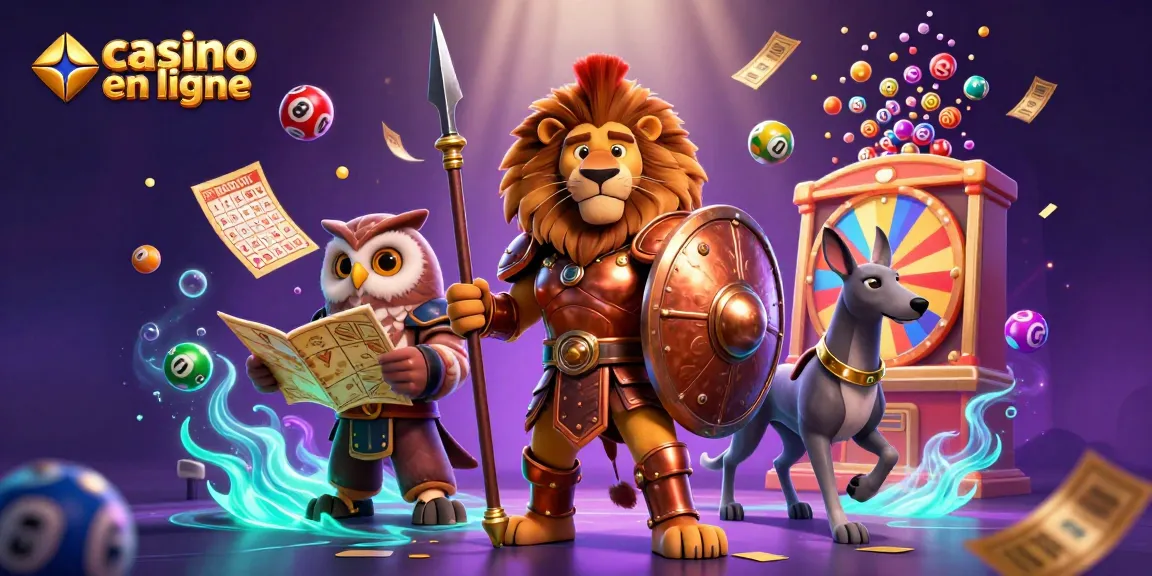 Participez à des jeux passionnants dans notre casino en ligne rempli de scènes de loterie dynamiques et de personnages.