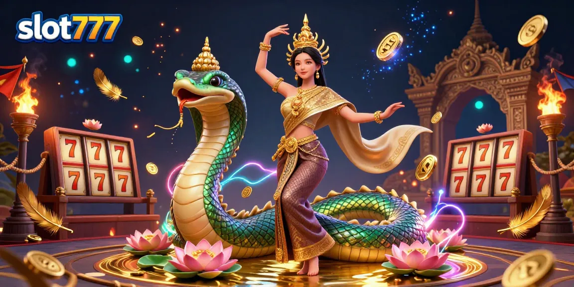 Experience the excitement of slot777 with vibrant Asian culture, colorful characters, and dynamic gambling elements.