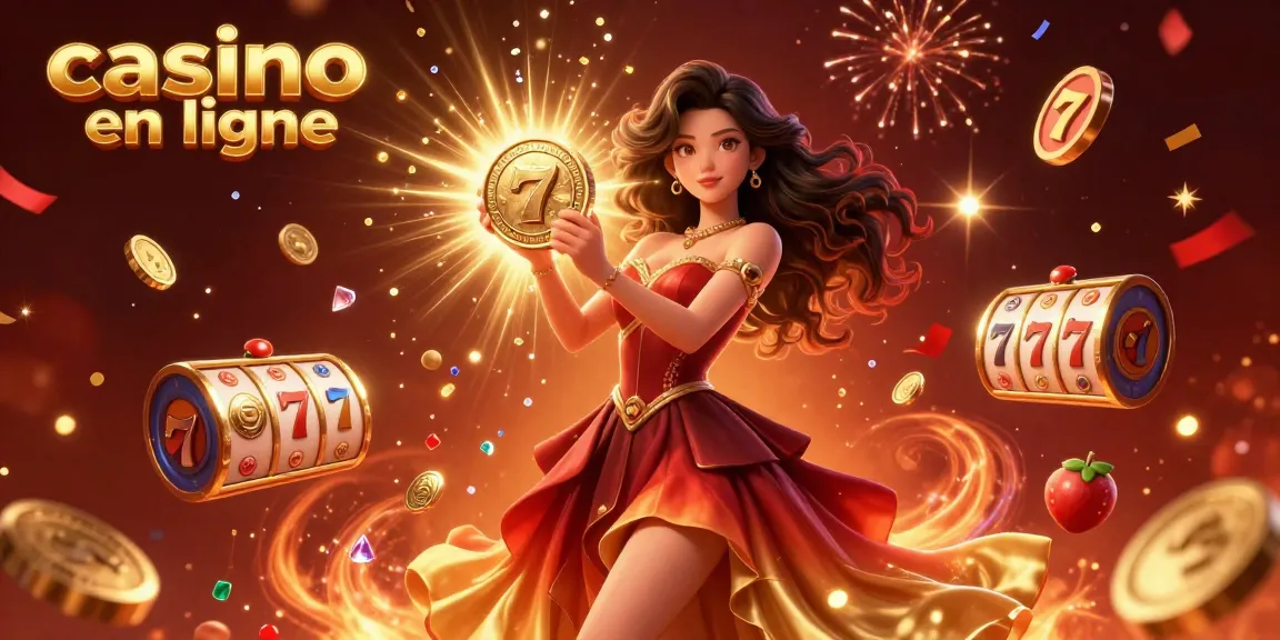Participez à l'excitation des casinos en ligne grâce à une illustration époustouflante mettant en avant des éléments vibrants de chance et de fortune.