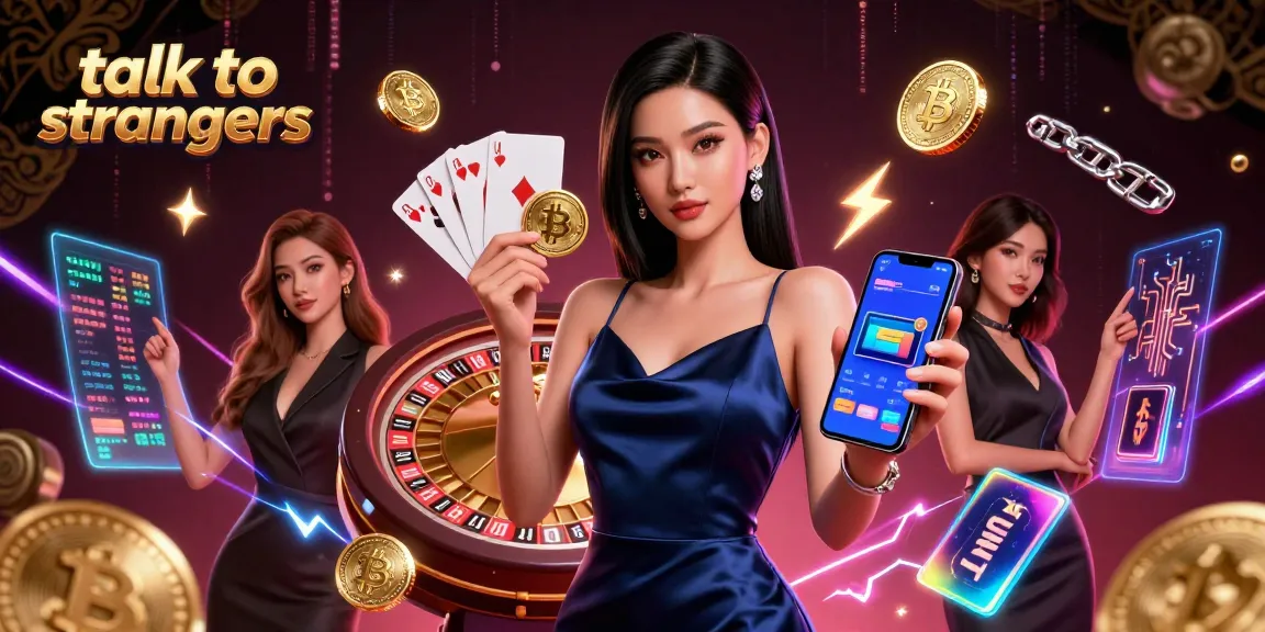 Talk to strangers with verified users in an exciting online casino atmosphere full of vibrant energy.