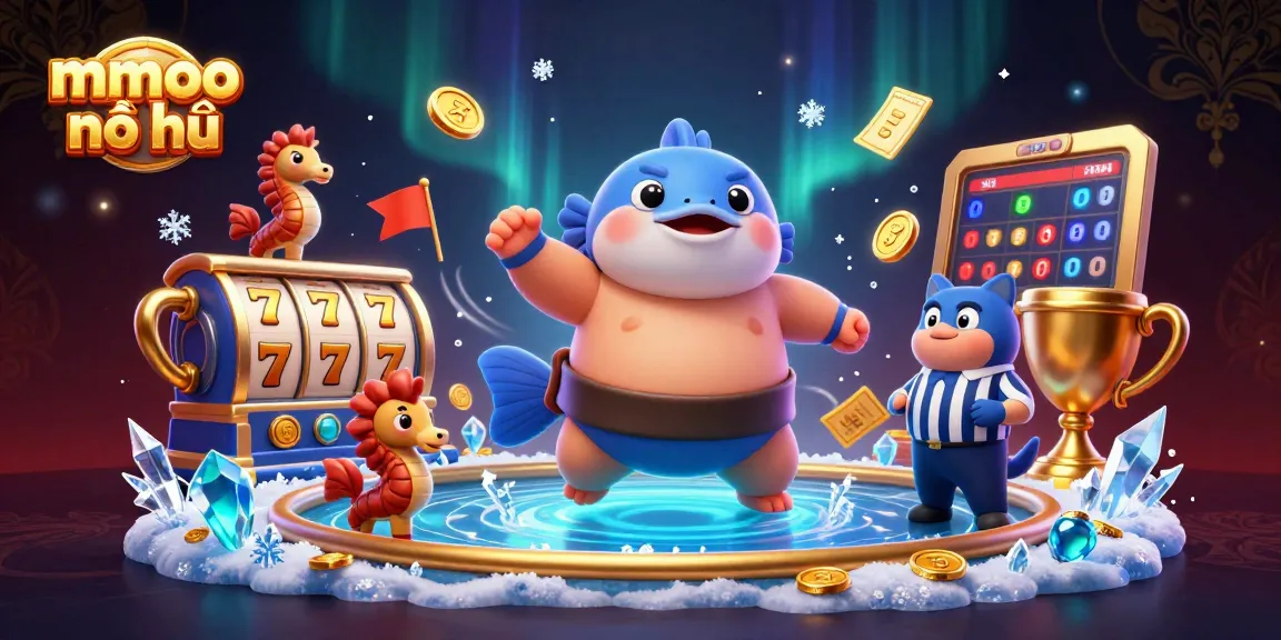 Engage with mmoo nổ hũ in a thrilling 3D casino adventure featuring colorful slot elements.