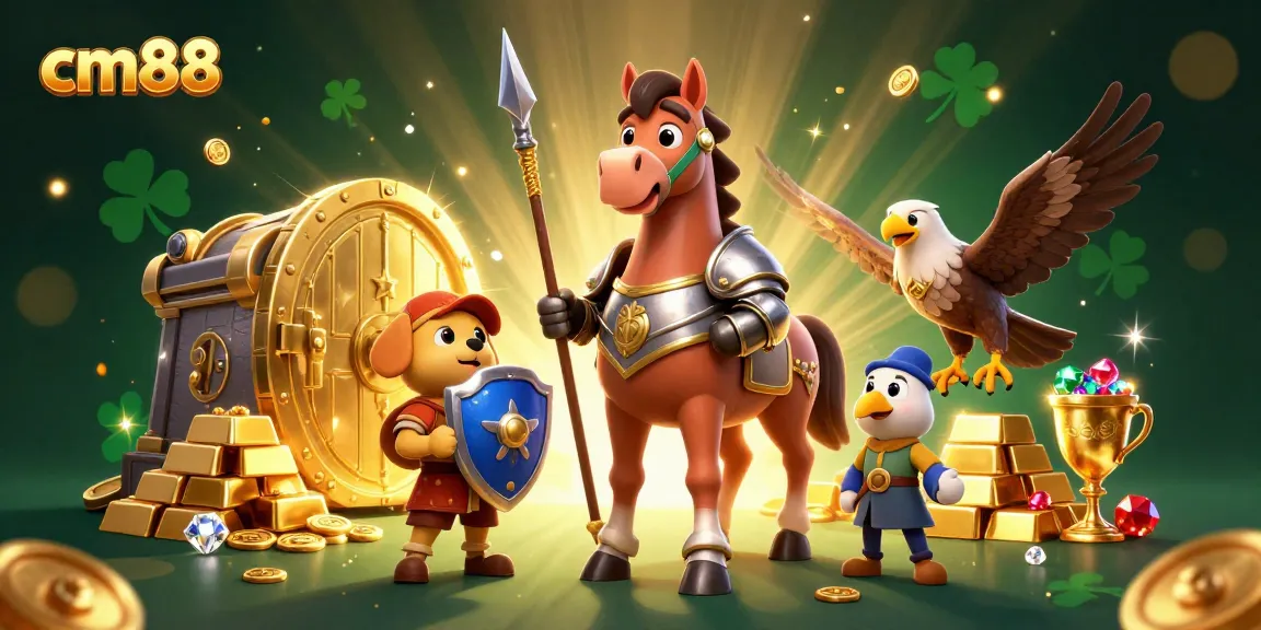 Spin the reels at cm88 with exciting jackpots and treasure-filled adventures in a vibrant casino scene.